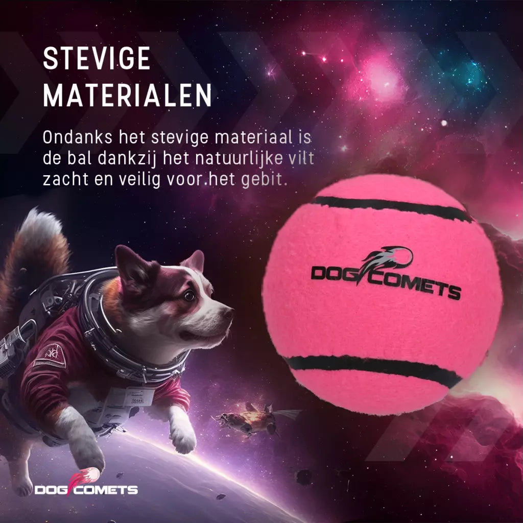 Dog Comets Tennisbal Starlight S Roze (3-pack)