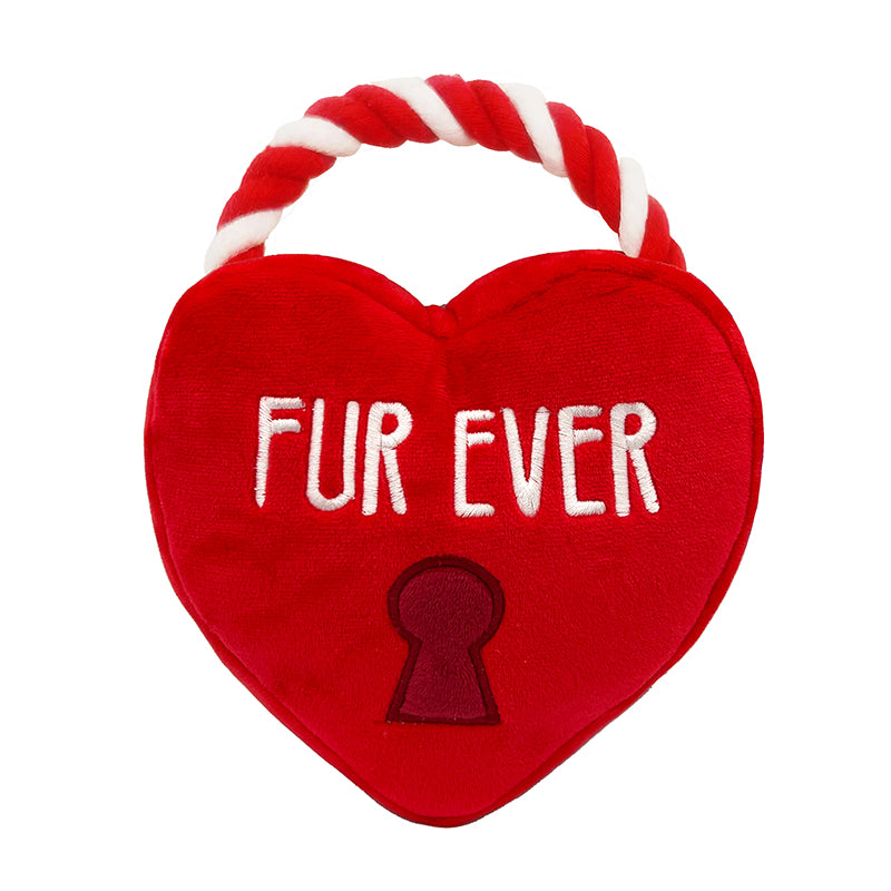 Lulubelles Power Plush Fur Ever Lock Heart Large Huxley & Kent