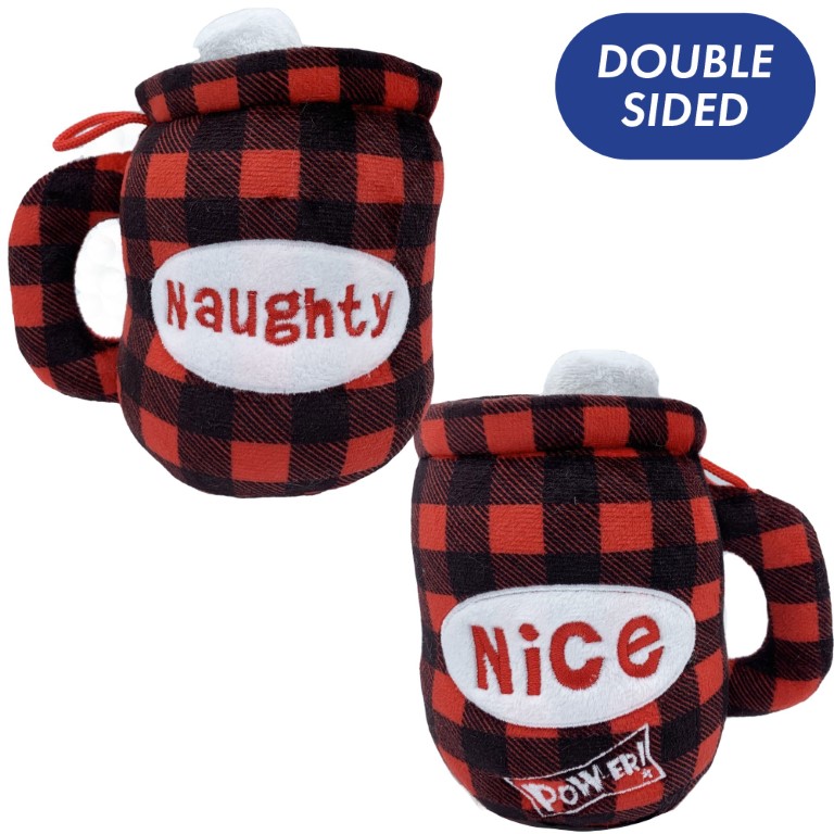 Lulubelles Power Plush Holiday Naughty Nice Cocoa Mug Small