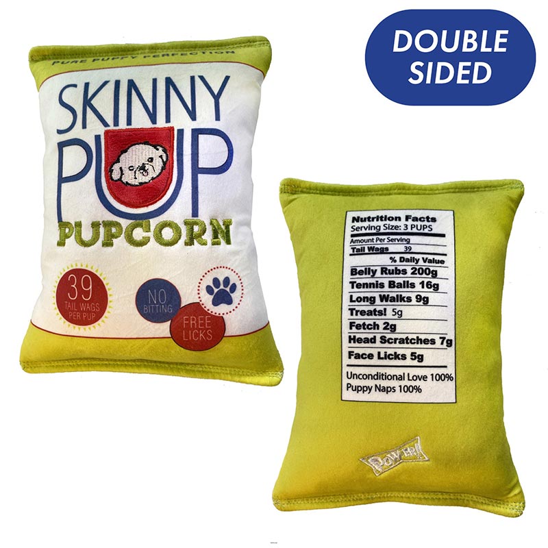 Lulubelles Power Plush Skinny Pup Pupcorn Large Huxley & Kent