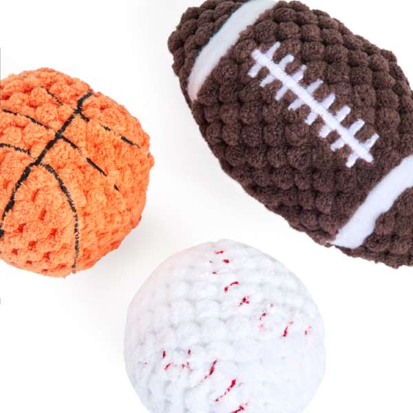 Miniz 3-pack SportsBallz Zippy Paws