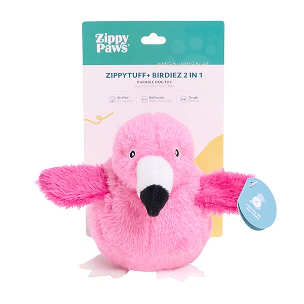 ZippyTuff 2 in 1 Birdiez – Flamingo Zippy Paws