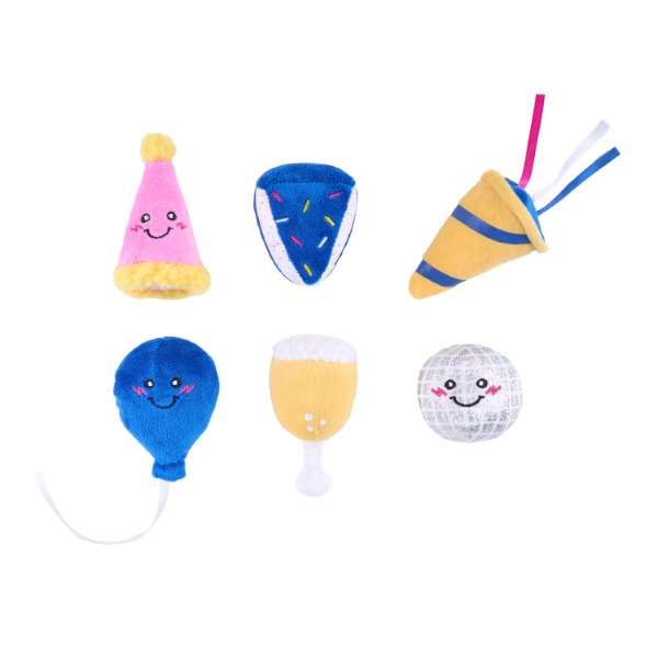 Miniz 6 Packs Party Zippy Paws