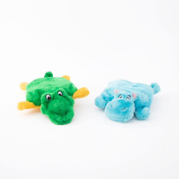 Squeakie Pad 2-pack Hippo and Alligator Zippy Paws