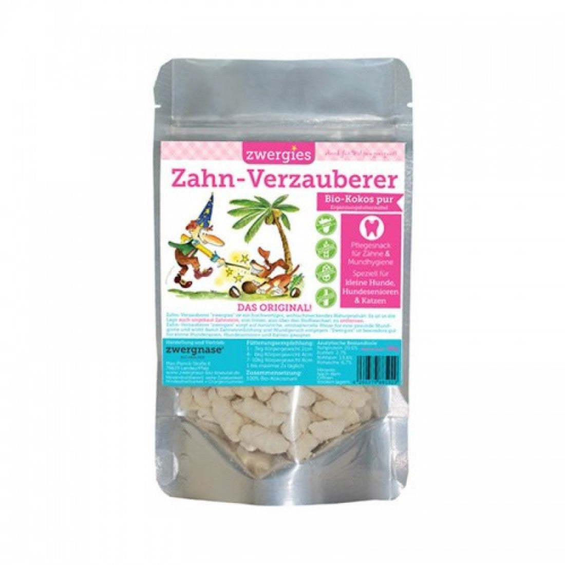 Zwergnase Bio Dental Snack Zwergies 90 Gr